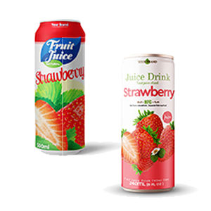 Vente en gros de jus de purée aromatisé à la fraise 330 ml en conserve, Vietnam, conception de marque privée personnalisée, échantillon gratuit, certifié HACCP - Product Image 1