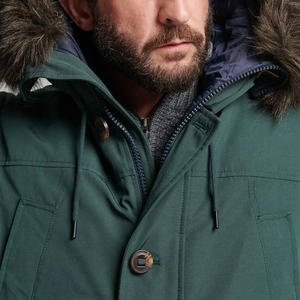 Chaqueta Parka de Invierno Personalizada para Hombre, la Mejor Calidad, Nuevo Estilo de Moda con Cuello Alto, Talla Grande, Tela de Lona - Product Image 3