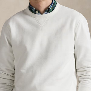 Sudadera de lana de algodón 100% Premium para hombre, sudadera de logotipo personalizado con bordado de lana de algodón liso RL, sudadera de lana de algodón de calidad Premium para hombre - Product Image 5