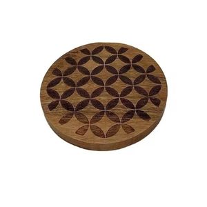 Juego de posavasos de madera con soporte para el hogar y Bar, decoración de mesa de café, alfombrillas y almohadillas - Product Image 4