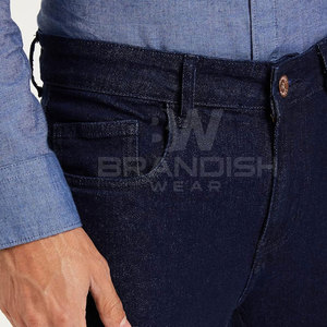 Nuevo estilo de uso al aire libre Streetwear Hombres Jeans Pantalones Mejor calidad Color sólido Jeans Pantalones para hombres - Product Image 4