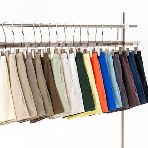 High Quality <b>Men</b> Casual Cotton <b>Shorts</b> Summer <b>Lightweight</b> Elastic Waist Drawstring <b>Shorts</b> with Pockets Sportswear OEM Supplier - Product Image 5