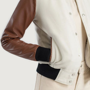 Chaqueta Varsity Acolchada de Diseño Personalizado para Mujer, Fácil de Usar, en Venta en Línea - Product Image 6