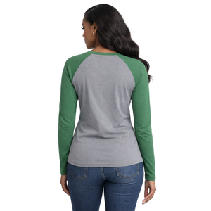 Camiseta de Manga Corta Raglán Gris Acero 08 Soror, Camiseta Rosa y Verde para Mujeres de Hermandad Griega, Estilo Universitario, Veraniego, con Diamantes - Product Image 2