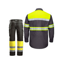 Uniforme de Trabajo de Alta Visibilidad para Hombre, Personalizado, de Secado Rápido, con Bolsillos para Herramientas, Traje de Soldadura, Detección de Agujas, Taller Mecánico