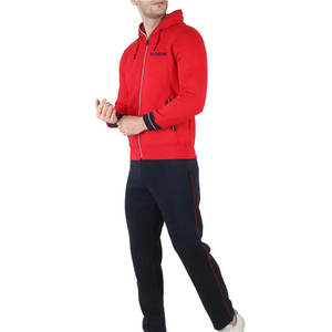 Survêtements grande taille à la mode pour hommes manteau chaud d'hiver à fermeture éclair à motif solide avec col à capuche logo personnalisable - Product Image 3