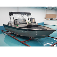 Nouveau bateau de pêche à la carpe de style eau douce, bateau de pêche à la carpe en aluminium haute performance avec vivier, vente