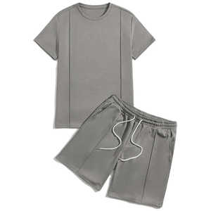 Camisetas de dos piezas para hombre y conjuntos cortos de chándal informal deportivo de verano de manga corta de primera calidad ropa de playa informal de dos piezas - Product Image 6