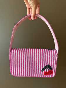 Multicolor Beaded <b>Bag</b> with Handle, Handheld <b>Bag</b>, Casual Hand <b>Bag</b>, Indian Handicraft, Handmade, <b>Baguette</b> <b>bag</b>, - Product Image 4