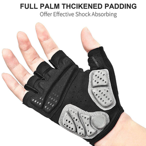 Unisex medio dedo Upf 100 + protección solar/Uv guante de ciclismo transpirable apto para ciclismo bicicleta de carretera guantes duraderos al por mayor - Product Image 2