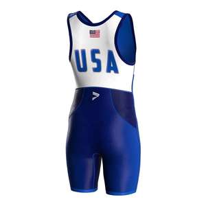 Combinaison de lutte professionnelle pour femmes, 100% polyester, personnalisable, séchage rapide, respirante, vêtements de sport compressifs, entraînement en salle de sport - Product Image 4