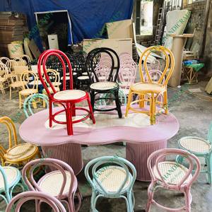 Silla de ratán duradera y moderna y elegante para niños, asientos cómodos en el hogar, cocina, dormitorio, sala de estar al aire libre, áreas de juego - Product Image 6