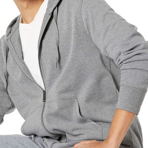 Sudaderas con cremallera de cara completa para hombre de último estilo de calidad superior, sudaderas básicas de algodón mezclado, sudaderas con capucha de cara completa para hombre de alta fabricación - Product Image 3