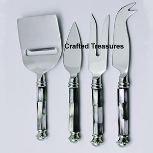 Set de fromage poli à la main Cuisine capable Design fantaisie Poignée en résine Set de couverts en acier inoxydable Articles ménagers de qualité supérieure Couverts - Product Image 4