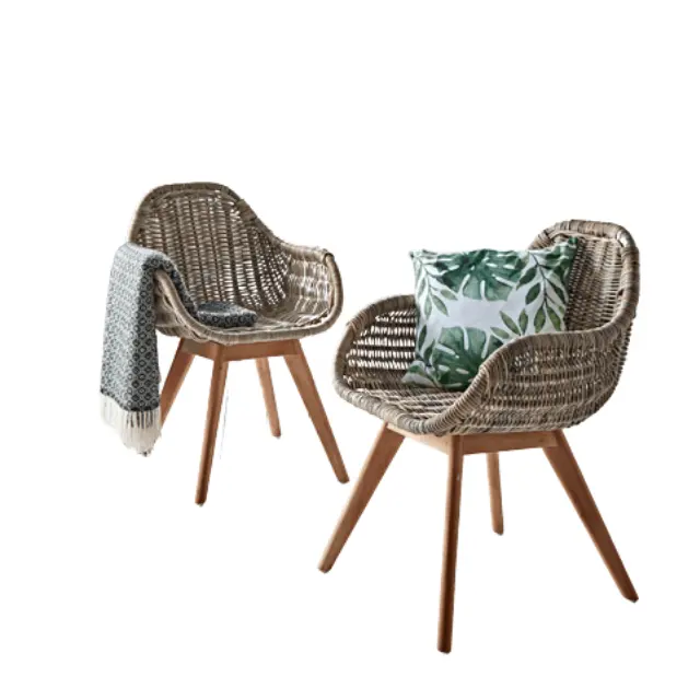 Nhà hàng Bộ wicker mây Ghế Nhà Hàng Ghế chất lượng tốt đồ nội thất cho khu vườn biệt thự phòng khách phòng ăn