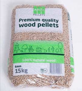 Pellets de madera a precio económico, 15 kg, en bolsas de plástico, 100% madera de abeto/haya en Europa - Product Image 2