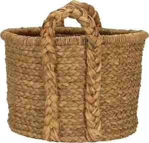 Best Choice Premium Vietnamese Eco-friendly Handmade New Styling <b>Round</b> Water Hyacinth <b>Basket</b> With Handles for Households - Product Image 1