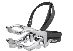 Meilleur prix, qualité supérieure, plaques de mors à incisives longues pour chevaux, vétérinaire, équine, dentaire, paire avec revêtement en cuir pour muselière de cheval - Product Image 2