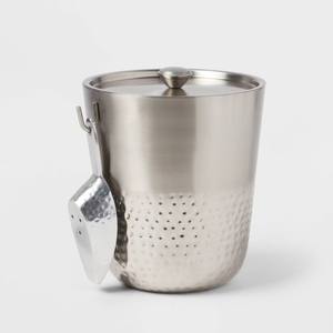 Premium Stainless Steel <b>Ice</b> Bucket with Lid <b>Tongs</b> and Ring Handles Insulated Design for Home Bar Parties and Gifting - Product Image 3
