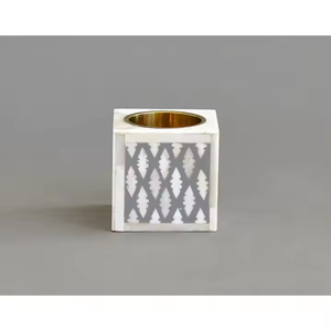 New Arrival Customized Cow Bone Inlay Eco-Friendly Handmade <b>Tea</b> <b>Light</b> Holder High Quality Home Decoration Christmas Bakhoor - Product Image 5