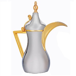 Cafetera Dallah de latón hecha a mano de alta calidad con acabado de pulido y níquel para vajilla, productos para el hogar, utensilios de cocina - Product Image 3