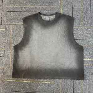 Camiseta sin mangas de verano para hombre de alta calidad, venta al por mayor, marca personalizada, chaleco de algodón con suelo neutro, tejido informal para Europa/Estados Unidos - Product Image 5