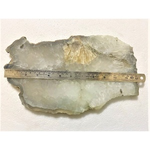 Plato de ágata elegante hecho a mano, borde Natural, sal blanca, cristal de cuarzo, piedras preciosas semipreciosas, artesanía para piedras curativas Feng Shui - Product Image 1
