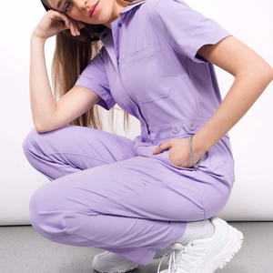 Mono de trabajo personalizado duradero para mujer con estampado de logotipo bordado uniforme de seguridad industrial de protección proveedor OEM - Product Image 5