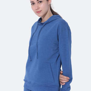 Sudadera con capucha de lana de alta calidad hombro caído Color sólido Streetwear bordado personalizado polvo Puff pulóver Unisex Sudadera con capucha de gran tamaño - Product Image 5