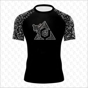 Chemise de compression MMA à manches courtes Rash guards Séchage rapide impression par sublimation personnalisée Workout Gym Fitness débardeurs personnalisés - Product Image 4