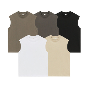 เสื้อยืดแขนสั้นคอกลมสำหรับผู้ชายเสื้อยืดผ้าแคนวาสสำ100% ลำลองสำหรับใส่ไปยิมฟิตปกติระบายอากาศได้ดี - Product Image 1