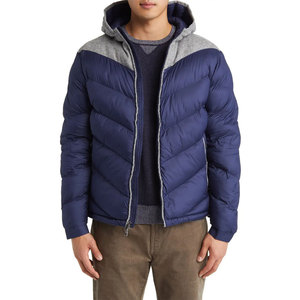 Chaqueta acolchada de burbujas impermeable para exteriores para hombres y mujeres para invierno de manga larga con capucha de talla grande con cierre de cremallera - Product Image 1