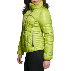 2025, venta directa de fábrica al por mayor, chaqueta acolchada para mujer, diseño de invierno reflectante impermeable, lona de piel de oveja, ropa de invierno cálida - Product Image 5