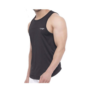Débardeur sans manches pour hommes Vente en gros OEM Vêtements d'été avec logo personnalisé Vêtements côtelés pour entraînement Gym Fitness Sportswear Grande taille Entraînement - Product Image 3