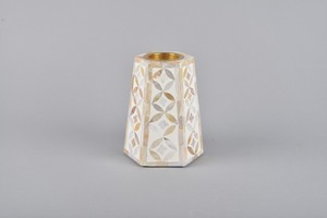 Luxury Mother Of Pearl Inlay Bakhoor <b>Burner</b> Geometric Hexagon Resin Handicraft Arabic Mabkhara For Oud <b>Incense</b> Home Decor - Product Image 4