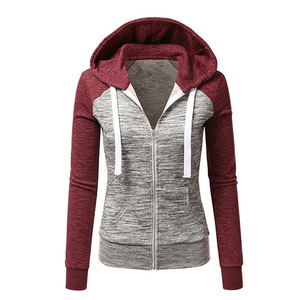 2025 nouveauté Logo personnalisé brodé 100% coton biologique sweat à capuche zippé pour les femmes respirant bouffée impression automne à capuche bricolage - Product Image 1