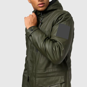 Chaquetas de moda para hombre, chaqueta de bombardero cortavientos ligera de Golf en blanco impermeable informal para hombre, Ronpex de lona de talla grande personalizada - Product Image 4