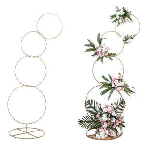 Centres de table décoratifs de mariage en métal européen pour les fêtes de maison et les décorations de penthouse - Product Image 6