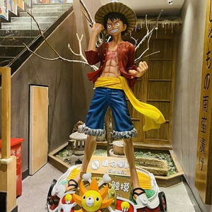 Stock Anime Figure Resin <strong>Statue</strong> One Piece Character <strong>Life</strong> <strong>Size</strong> 1:1 Luffy Action Figure for Decor Anime Sculpture - Product Image 1