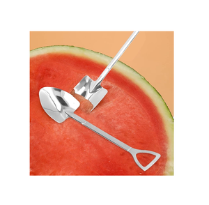 Cuillère à dessert et à thé en acier Cuillère en argent faite à la main Fêtes de mariage Cuillères à dîner pour les restaurants - Product Image 6