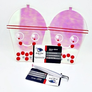 Accessoires de porte-extension de cils en plastique avec logo personnalisé Plateau de carreaux de cils en acrylique à impression personnalisée pour salon à la mode durable - Product Image 4