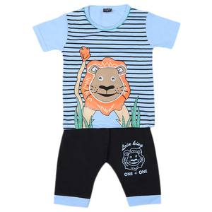 Traje de 2 Piezas de Manga Corta para Niños - Azul - Product Image 2
