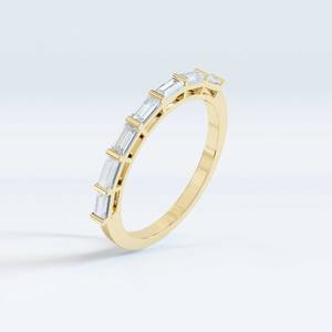 แหวนเพชรทรงขนมปังฝรั่งเศสสีทอง10K สำหรับใส่ในห้องแล็บเครื่องประดับแหวนแบบสั่งทำสำหรับงานแต่งงาน - Product Image 1