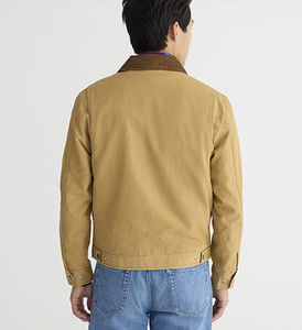 Chaqueta de trabajo de lona de alta calidad para hombre para primavera invierno nueva moda algodón poliéster tela ropa de calle bolsillo bordado - Product Image 4