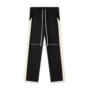 กางเกงขายาวลำลองผู้ชายเอวสูงผ้าขนสัตว์ รุ่น 2026 A/W น้ำหนักเบา ทรงขากว้าง เย็บด้านข้าง มีเชือกผูกเอว - Product Image 4