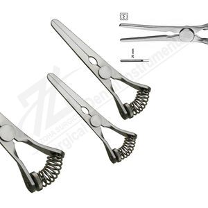 DeBakey Abrazaderas <span class=keywords><strong>Glover</strong></span> Bulldog Abrazaderas 65mm Instrumentos quirúrgicos 65mm Acero inoxidable Calidad superior Fabricante Pakistán