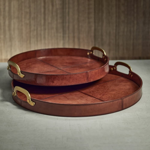 Plateau de service alimentaire en bois de qualité supérieure avec poignée en métal plaqué or parfait pour la forme élégante de rectangle de service de nourriture et de thé - Product Image 5