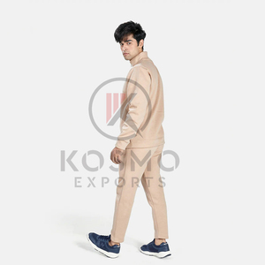 Venta al por mayor logotipo personalizado hombres XL media cremallera chándal invierno prendas de vestir exteriores Sudadera con capucha Jogger traje sudaderas tela polar Fitness Jogging - Product Image 2