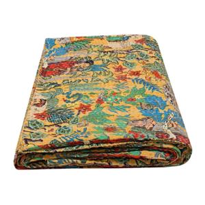 Wholesale Lot Indian Handmade Kantha <b>Quilts</b> Latest Indian Designer Printed Patchwork Kantha Gudari Manufacturer and Wholesaler - Product Image 4