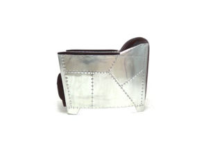 การออกแบบร่วมสมัยสไตล์หรูหราเก้าอี้นักบินกระจุกหนังวินเทจห้องนั่งเล่นเก้าอี้เฟอร์นิเจอร์โรงแรม - Product Image 2